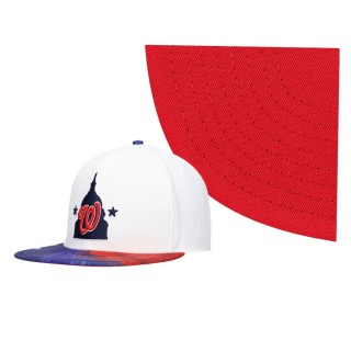 Washington Nationals White Dip-Dye Pro Standard Snapback Hat