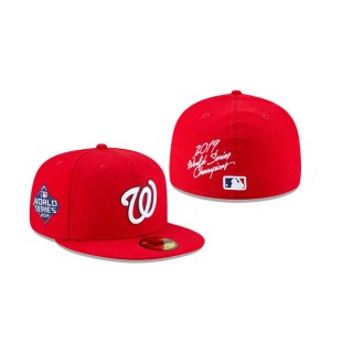 Nationals World Champions 59FIFTY Fitted Red Hat