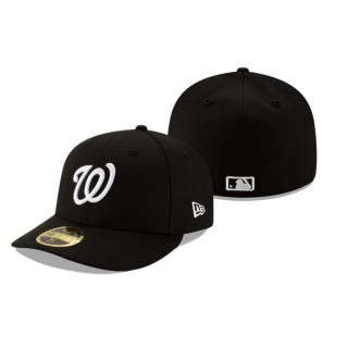 Nationals Black Team Low Profile 59FIFTY Fitted Hat