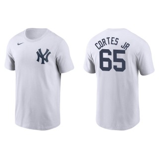 Nestor Cortes Jr. Men's New York Yankees Aaron Judge White Name & Number T-Shirt