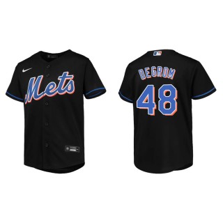 Youth Mets Jacob deGrom Black Jersey