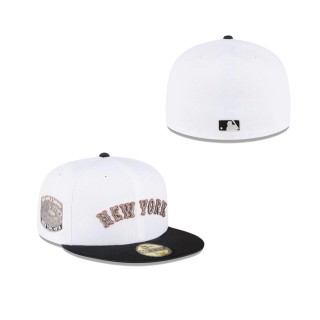 New York Mets Just Caps Optic White Fitted Hat