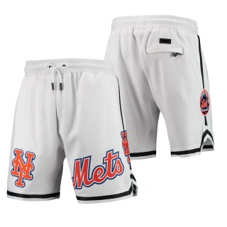 New York Mets Pro Standard White Team Logo Shorts