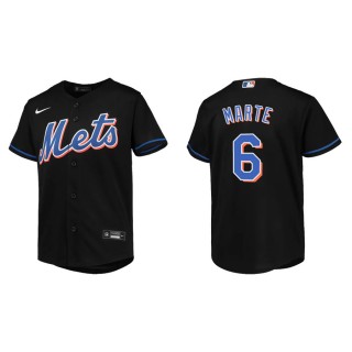 Youth Mets Starling Marte Black Jersey