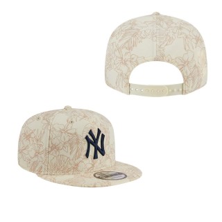 New York Yankees Cream Spring Training Leaf 9FIFTY Snapback Hat