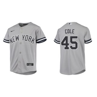 Youth Yankees Gerrit Cole Gray Jersey