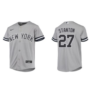 Youth Yankees Giancarlo Stanton Gray Jersey