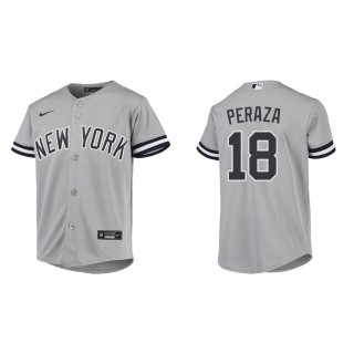 Youth Yankees Jose Peraza Gray Jersey