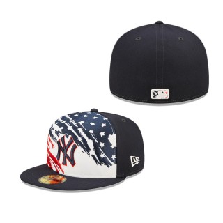 Men's New York Yankees Navy 2022 4th of July Independence Day On-Field 59FIFTY Fitted Hat