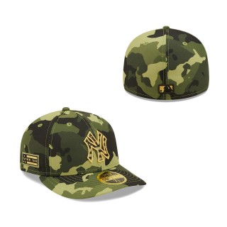 New York Yankees New Era Camo 2022 Armed Forces Day Low Profile 59FIFTY Hat