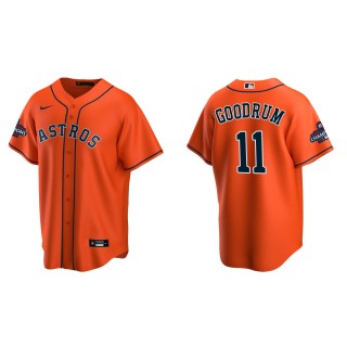 Niko Goodrum Houston Astros Orange 2022 World Series Champions Alternate Replica Jersey