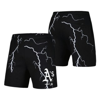 Oakland Athletics PLEASURES Black Lightning Shorts