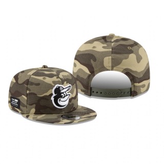 Baltimore Orioles Camo 2021 Armed Forces Day 9FIFTY Snapback Hat