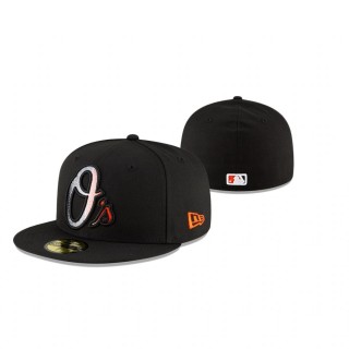 Orioles Black Ombre 59FIFTY Fitted Hat