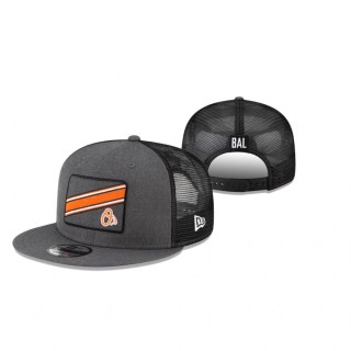 Baltimore Orioles Charcoal Slant Trucker 9FIFTY Snapback Hat
