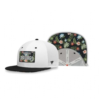 San Diego Padres White Infield Garden Trucker Snapback Hat