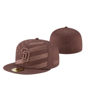 Padres Brown Team Color Wave 59FIFTY Fitted Hat