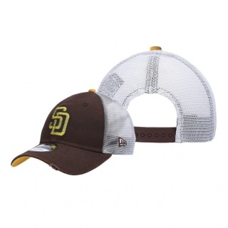 San Diego Padres Brown Team Rustic Trucker 9TWENTY Snapback Hat