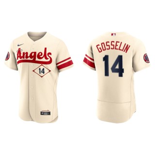 Men's Los Angeles Angels Phil Gosselin Cream 2022 City Connect Authentic Jersey