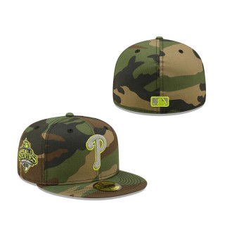 Philadelphia Phillies Cooperstown Collection 2008 World Series Woodland Reflective Undervisor 59FIFTY Fitted Hat Camo