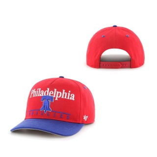 Philadelphia Phillies Retro Super Hitch Snapback Hat Red Royal