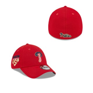 Philadelphia Phillies Independence Day 39THIRTY Stretch Fit Hat