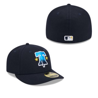 Philadelphia Phillies Navy 2024 City Connect Low Profile 59FIFTY Fitted Hat