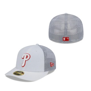 Philadelphia Phillies 2022 Batting Practice Low Profile 59FIFTY Fitted Hat White