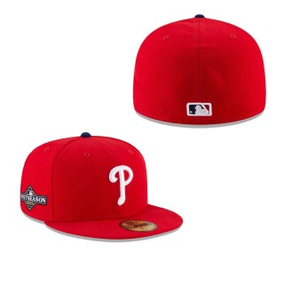 Philadelphia Phillies Red 2023 Postseason 59FIFTY Fitted Cap