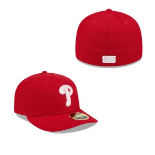 Philadelphia Phillies Red 2024 Mother's Day Low Profile 59FIFTY Fitted Hat
