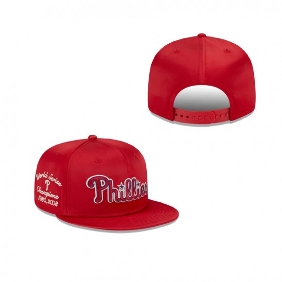 Philadelphia Phillies Satin Script Snapback Hat
