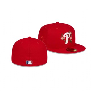 Phillies Bloom Red 59FIFTY Fitted Hat