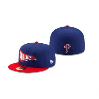 Phillies Blue Flag 59FIFTY Fitted Hat