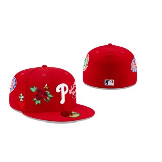 Phillies Red Icon 59FIFTY Fitted Hat