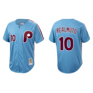 Philadelphia Phillies J.T. Realmuto Light Blue Authentic Cooperstown Collection Jersey
