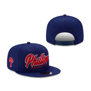 Phillies Slab Snapback Hat Royal