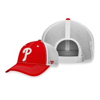 Philadelphia Phillies Red White Sport Resort Trucker Snapback Hat