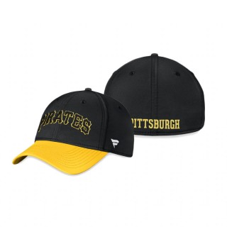 Pittsburgh Pirates Black Gold Core Flex Fanatics Branded Hat