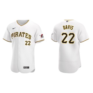 Henry Davis Pirates White Authentic Home Jersey