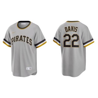 Henry Davis Pirates Gray Cooperstown Collection Road Jersey
