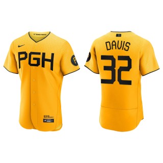 Pirates Henry Davis Gold City Connect Authentic Jersey
