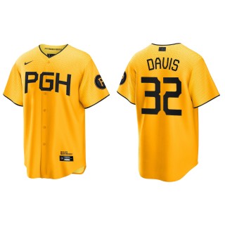 Pirates Henry Davis Gold City Connect Replica Jersey
