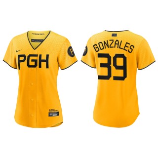 Women's Nick Gonzales Pirates Gold City Connect Replica Jersey