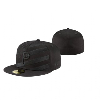 Pirates Team Color Wave Black 59FIFTY Fitted Cap