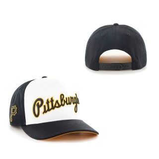 Pittsburgh Pirates Cooperstown Collection Retro Contra Hitch Snapback Hat Black White
