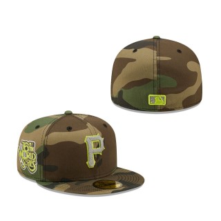 Pittsburgh Pirates Cooperstown Collection 76th World Series Woodland Reflective Undervisor 59FIFTY Fitted Hat Camo