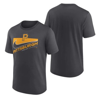 Pittsburgh Pirates Nike Anthracite Swoosh Town Performance T-Shirt