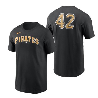 Men's Pittsburgh Pirates Black Jackie Robinson Day Team 42 T-Shirt