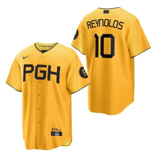 Pittsburgh Pirates Bryan Reynolds Gold City Connect Replica Player Jersey