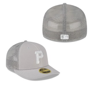 Pittsburgh Pirates Gray 2023 On-Field Batting Practice Low Profile 59FIFTY Fitted Hat